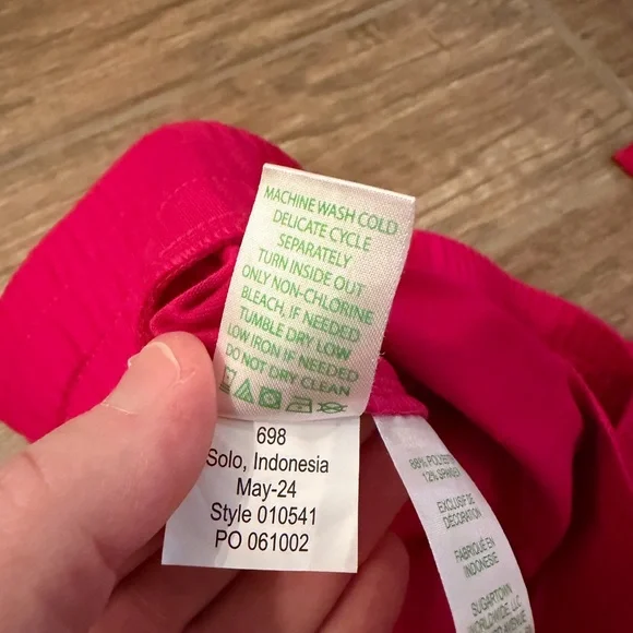 Lilly Pulitzer Lillabeth UPF 50* Jogger Pant in raspberry pink sz M - Picture 5 of 6
